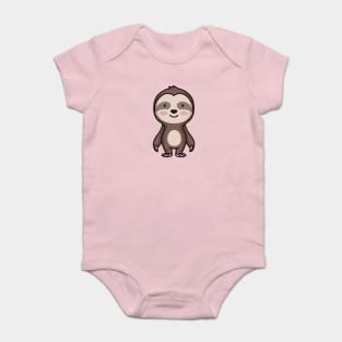 Cute Sloth Cartoon Baby Bodysuit